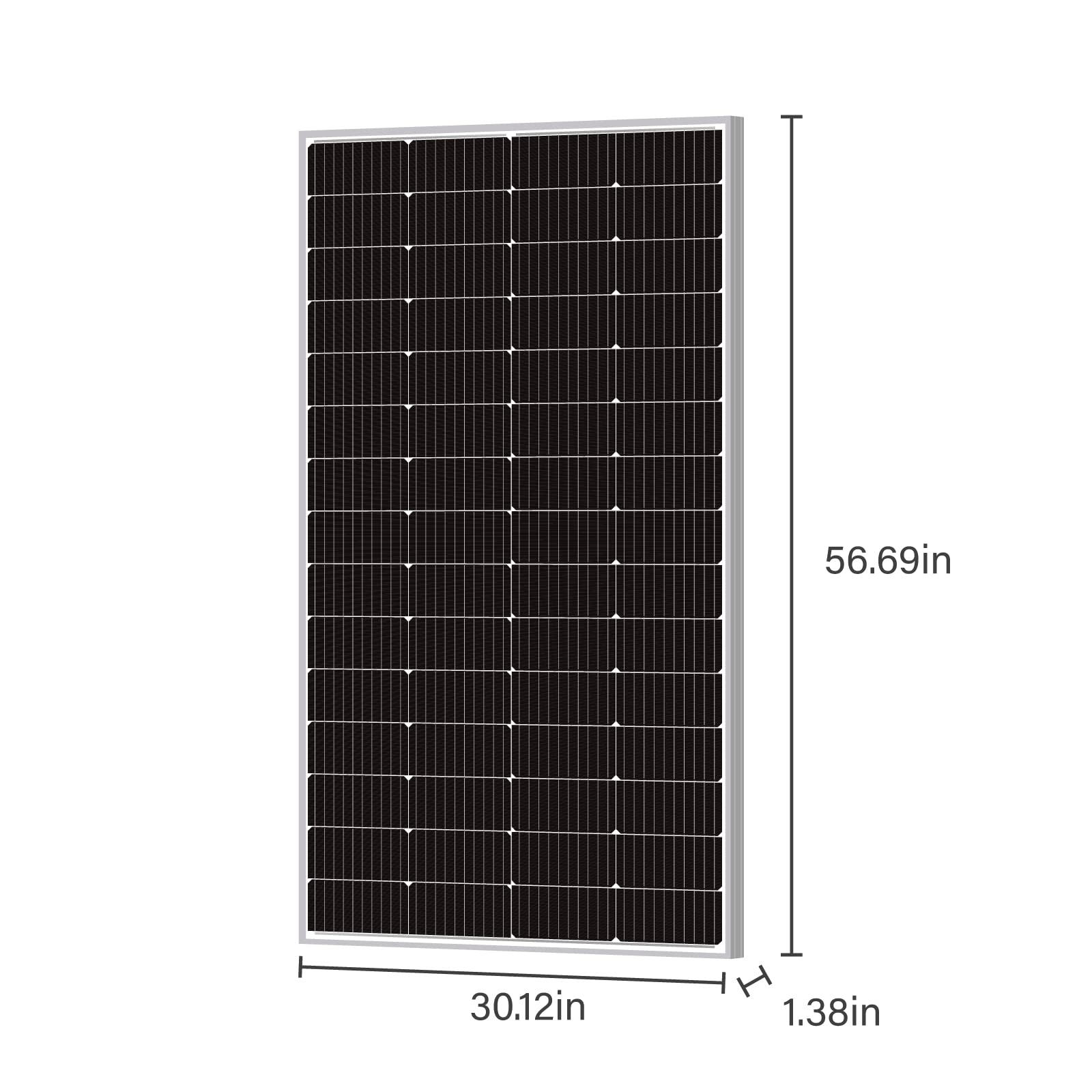 Newpowa 220W 12V Monocrystalline Solar Panel - High Efficiency 10BB Cell Solar Module for RV, Marine, Boat & Off-Grid Power - Perfect for Camping, Emergency Backup & Remote Energy Solutions