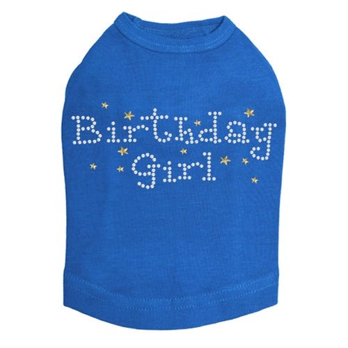Sparkly Rhinestone Dog Tank Top for Birthday Girl - Cute & Stylish Pet Apparel in Multiple Colors | Perfect for Birthday Parties & Special Occasions
