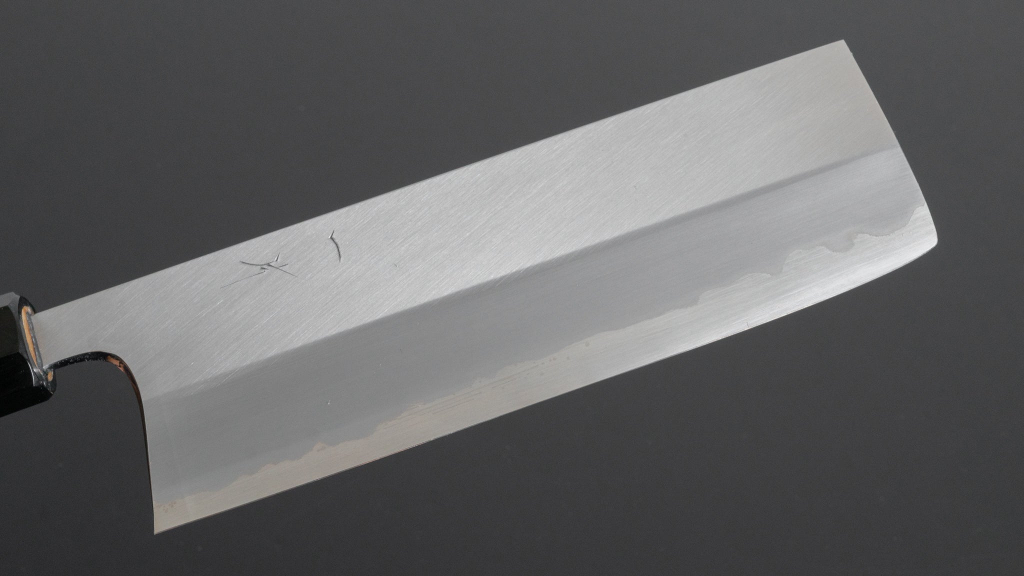 Hitohira Togashi White #1 Stainless Clad Migaki Nakiri 180mm Japanese Kitchen Knife with Ho Wood Handle - Perfect for Slicing Vegetables, Herbs & Sushi Preparation