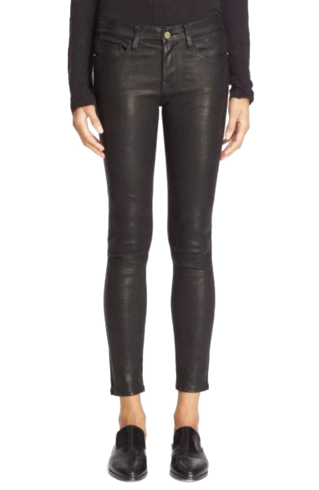 Genuine Lambskin Leather Pants for Women - Soft Skinny Slim Fit High Waisted Trousers WP001 | Perfect for Office, Party & Casual Wear