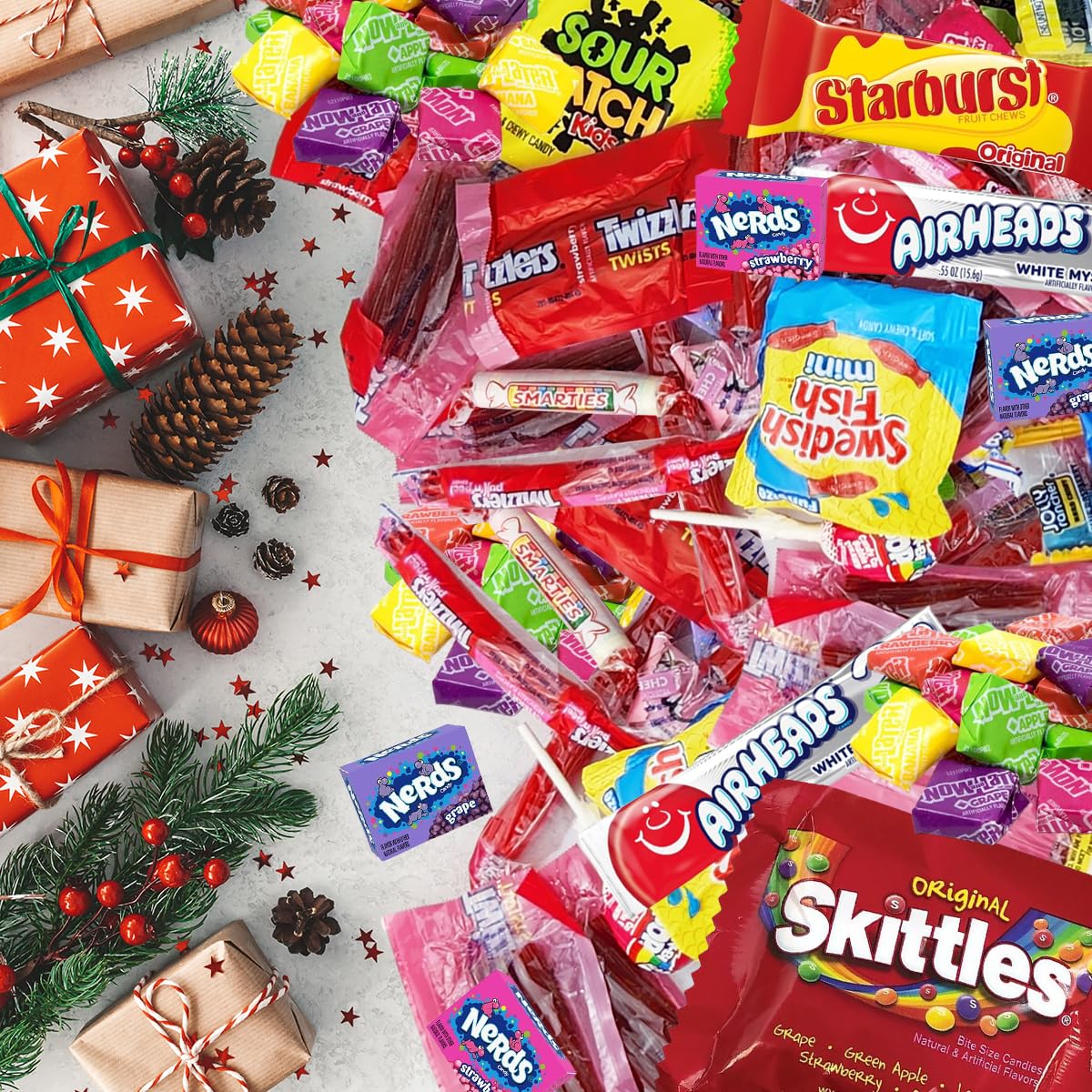 Bulk Individually Wrapped Candy Variety Mix - 5lb Party Candy Assortment with Classic Sweets for Kids | Perfect for Pinata Fillers, Goodie Bags, Birthday Parties, Halloween Treats & Classroom Rewards
