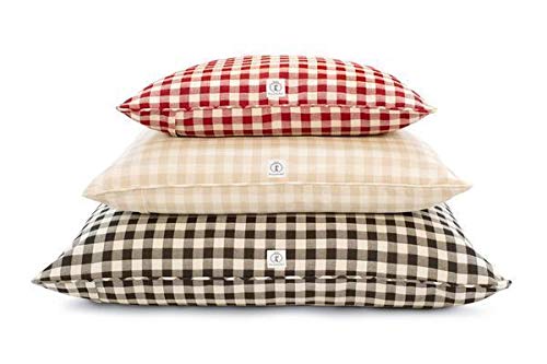 Buffalo Check Plaid Dog Bed - Medium Size, Red - Cozy & Comfortable Pet Bed for Small to Medium Dogs - Perfect for Crates, Living Rooms & Bedrooms