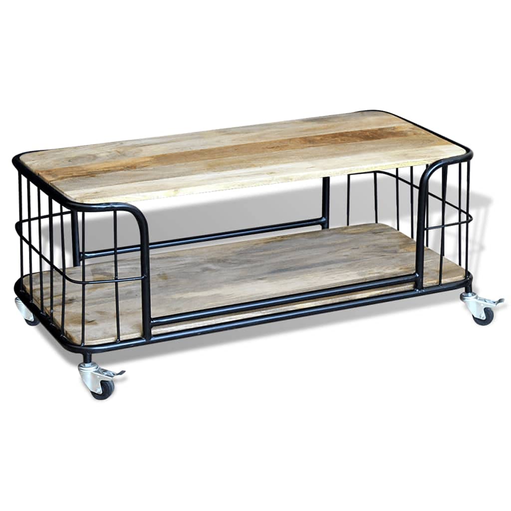 Solid Mango Wood Coffee Table 39.4