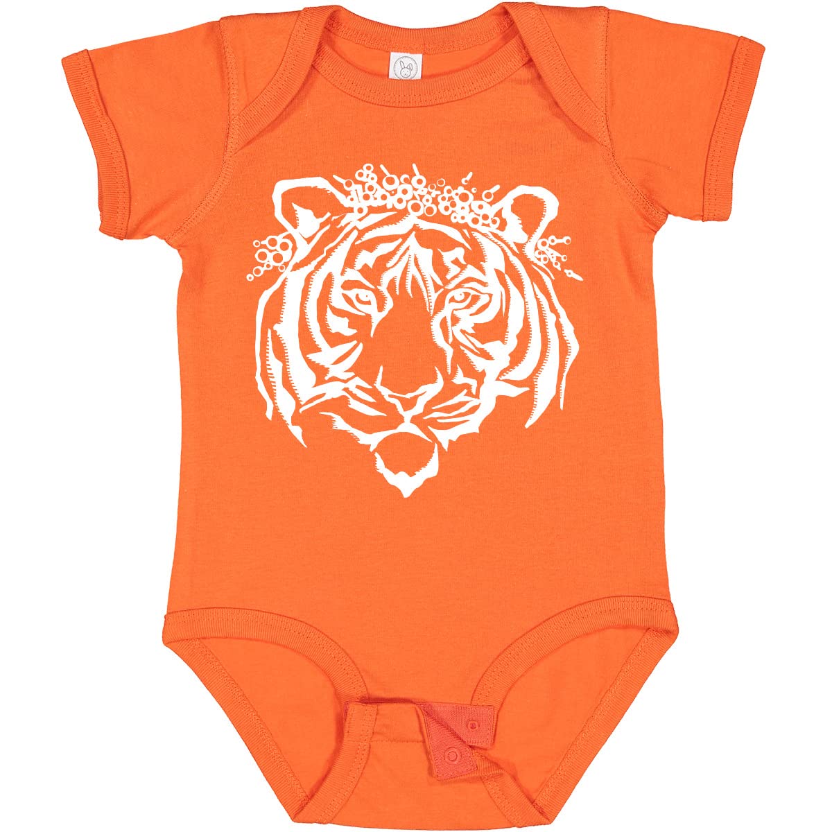 Inktastic Tiger Queen in Flower Crown Baby Bodysuit - Cute Animal Print Onesie for Infants & Toddlers - Perfect for Playdates, Photo Shoots & Everyday Wear