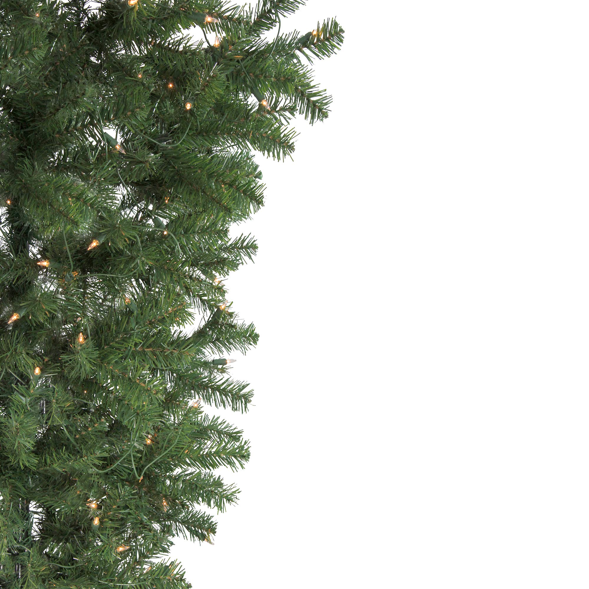 Northlight 5.5-Foot Pre-Lit Upside Down Artificial Christmas Tree with Clear Lights - Medium Spruce Design for Unique Holiday Decor | Perfect for Small Spaces & Ceiling Decorations