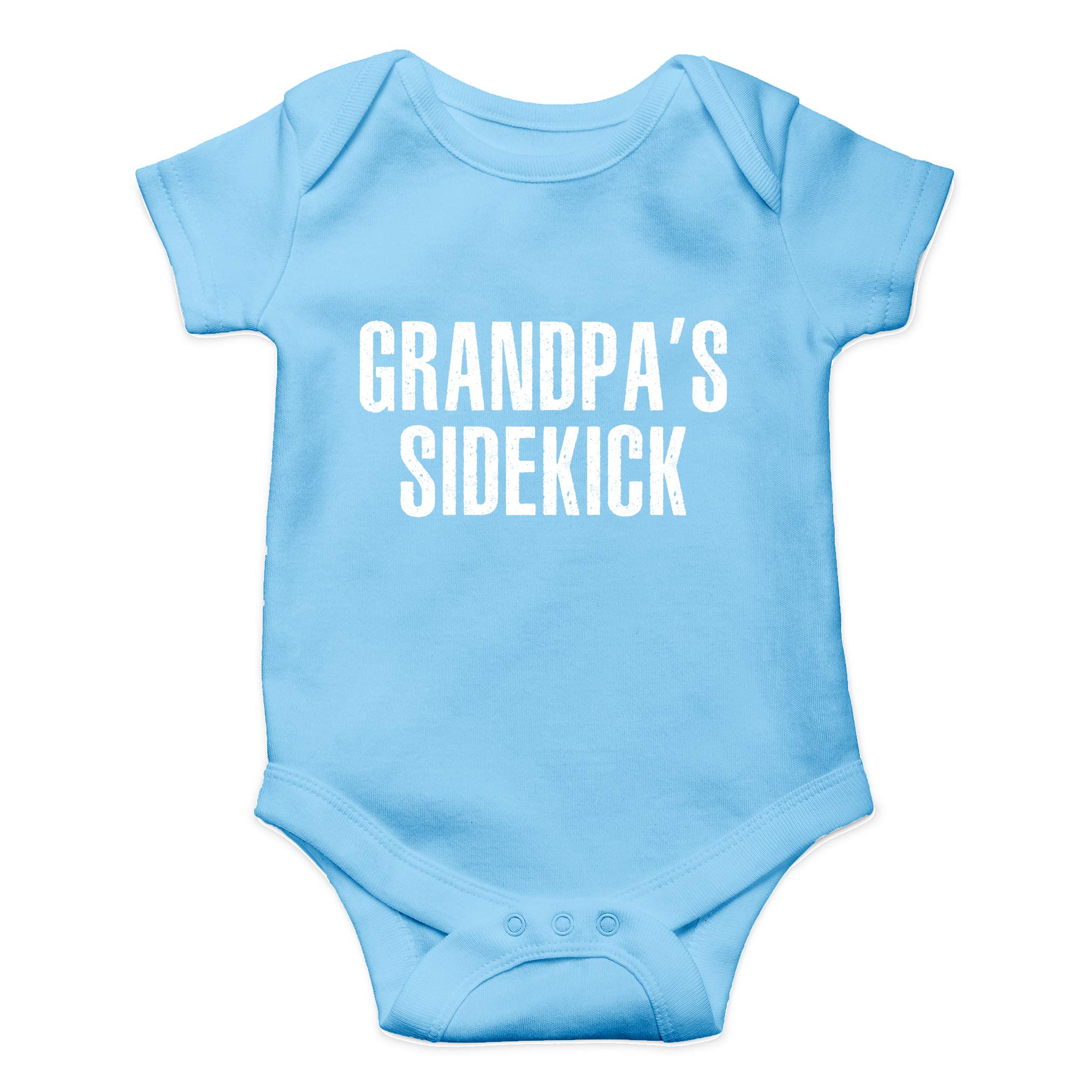 Funny Grandpa's Sidekick Baby Bodysuit - Cute Newborn Outfit for Boys & Girls | AW Fashions Infant Clothes | Perfect for Family Photos & Grandparent Visits