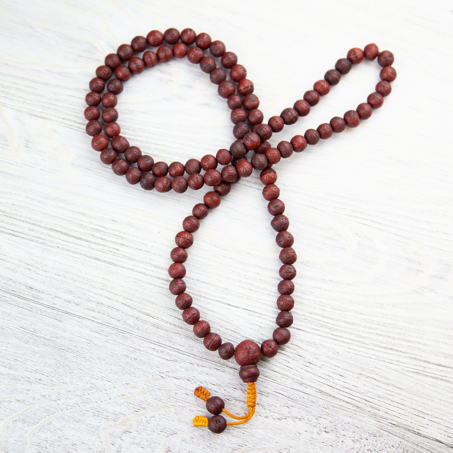 Authentic Antique Bodhi Enlightenment Mala Beads - 108 Prayer Beads for Meditation, Yoga & Spiritual Practice - Buddhist Prayer Necklace for Mindfulness & Stress Relief
