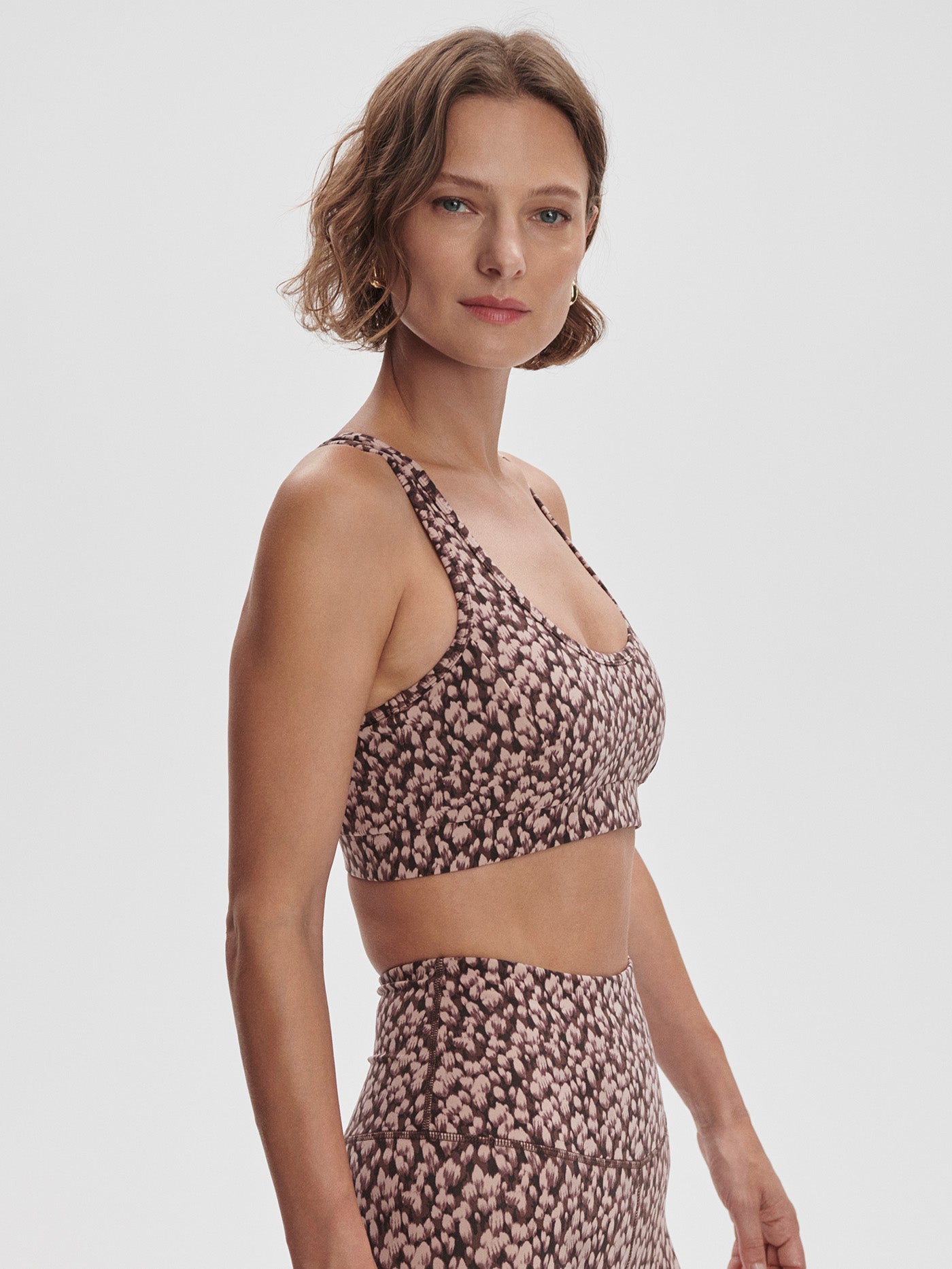 Varley Move Selma Bra - Deep Mauve Petal | High Support Sports Bra for Yoga, Running & Gym Workouts | Women's Activewear & Fitness Apparel
