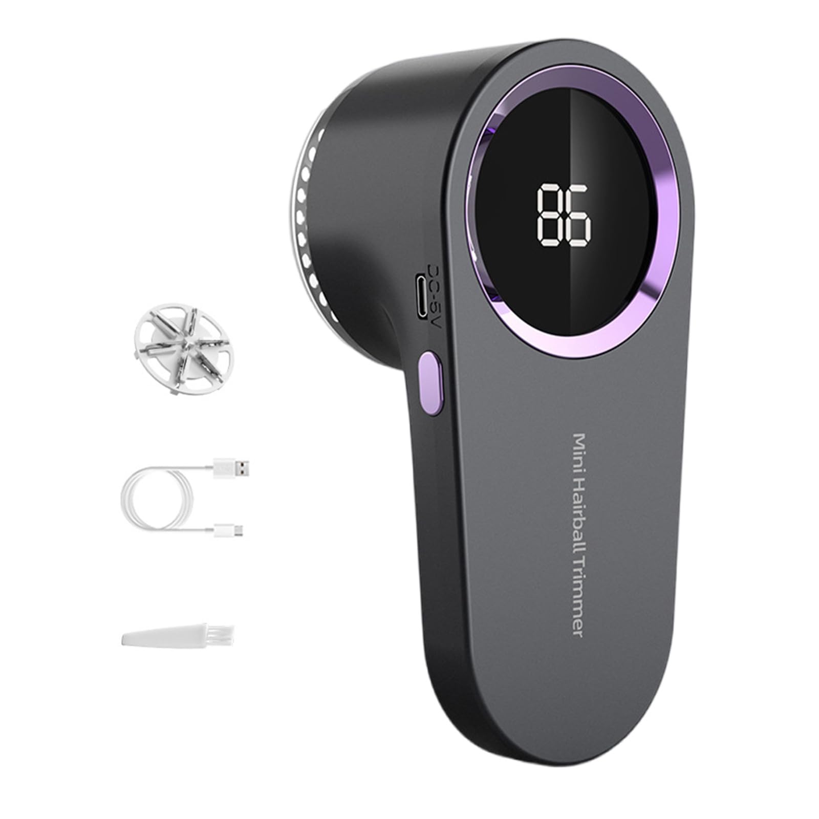 USB Rechargeable Electric Lint Remover - Fabric Shaver & Clothes Defuzzer with LED Display | Perfect for Sweaters, Suits, Couches & Pet Hair Removal