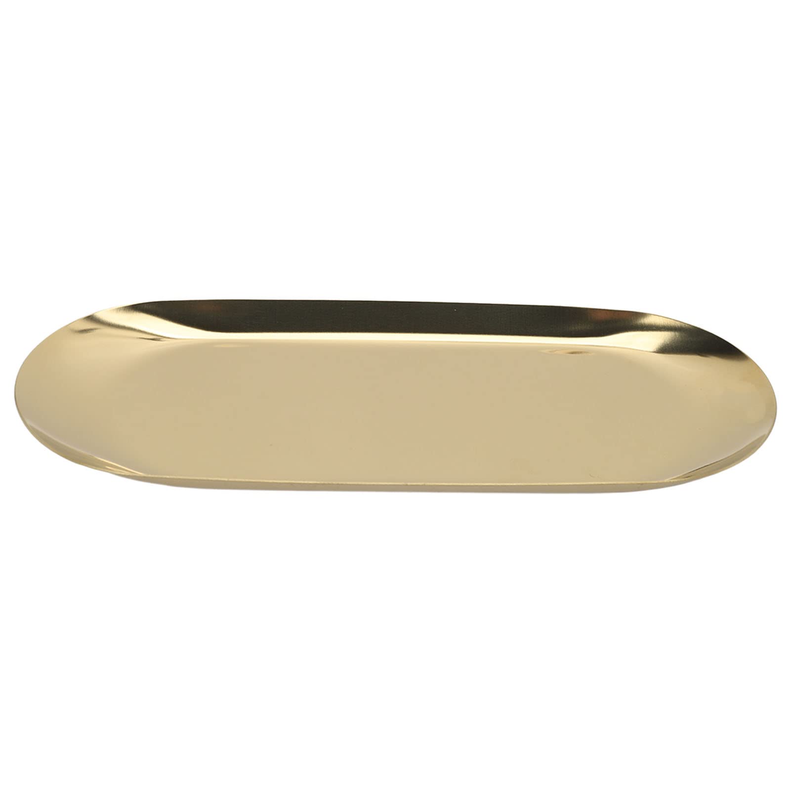 Stylish Oval Jewelry Tray - Premium Alloy Vacuum Plated Organizer for Perfume Bottles, Nail Polish & Accessories | Perfect for Vanity, Dresser & Bathroom Decor