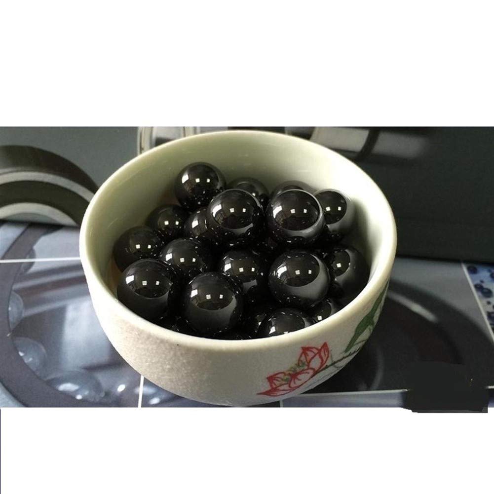 High-Precision Silicon Carbide Ceramic Balls 10-Piece Set - 1.588mm to 6mm SIC Ball Bearings for Industrial Machinery & Scientific Instruments (5mm Diameter) | Perfect for Valves, Pumps, Bearings & Aerospace Applications