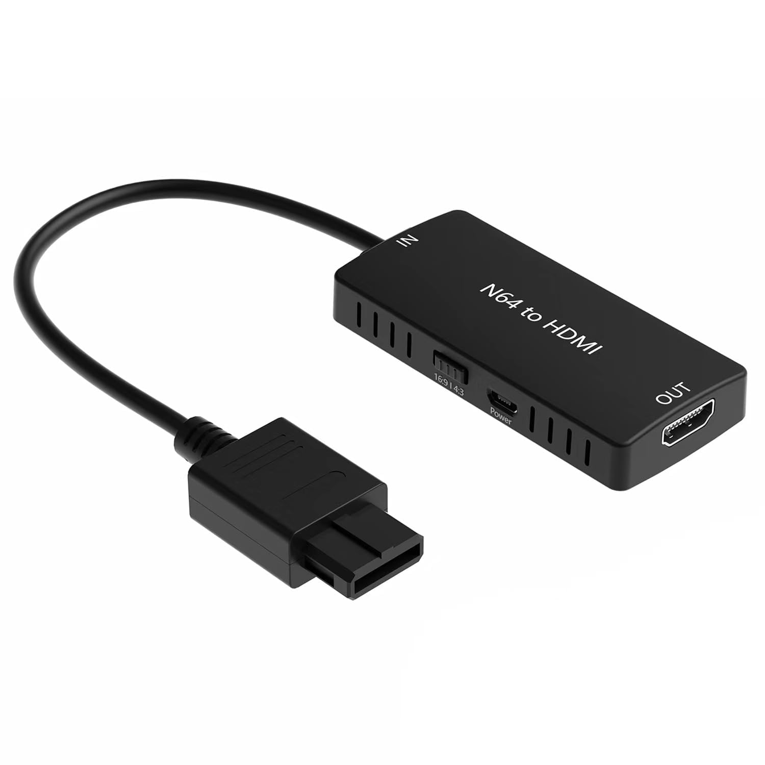 Premium 3-in-1 HDMI Adapter for GameCube, N64 & SNES - HD Link Cable with S-Video Output, 4:3/16:9 Aspect Ratio Switch - Enhanced Video Quality for Retro Gaming on Modern TVs - Perfect for Classic Console Enthusiasts and Gaming Collectors
