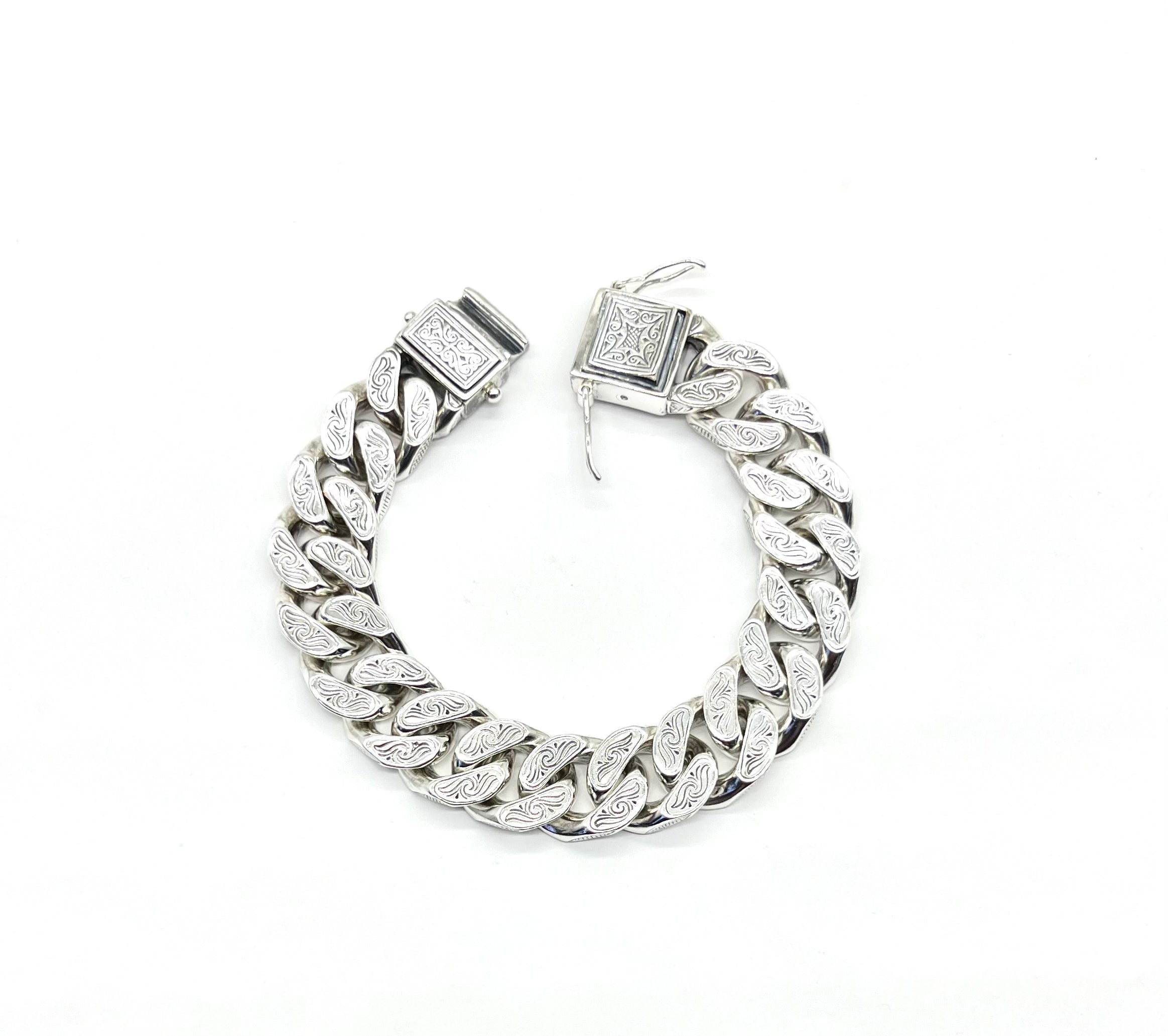 Sterling Silver Konstantino Etched 15mm Bracelet for Women - Elegant Adjustable Bangle for Everyday Wear, Gift Giving & Special Occasions