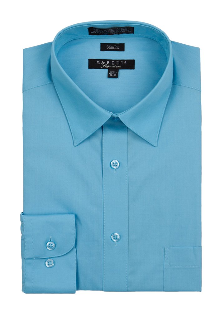 Premium Men's Slim Fit Dress Shirt - Formal Business Office Wear & Special Occasions - Breathable Comfort Fit for Work, Interviews & Weddings