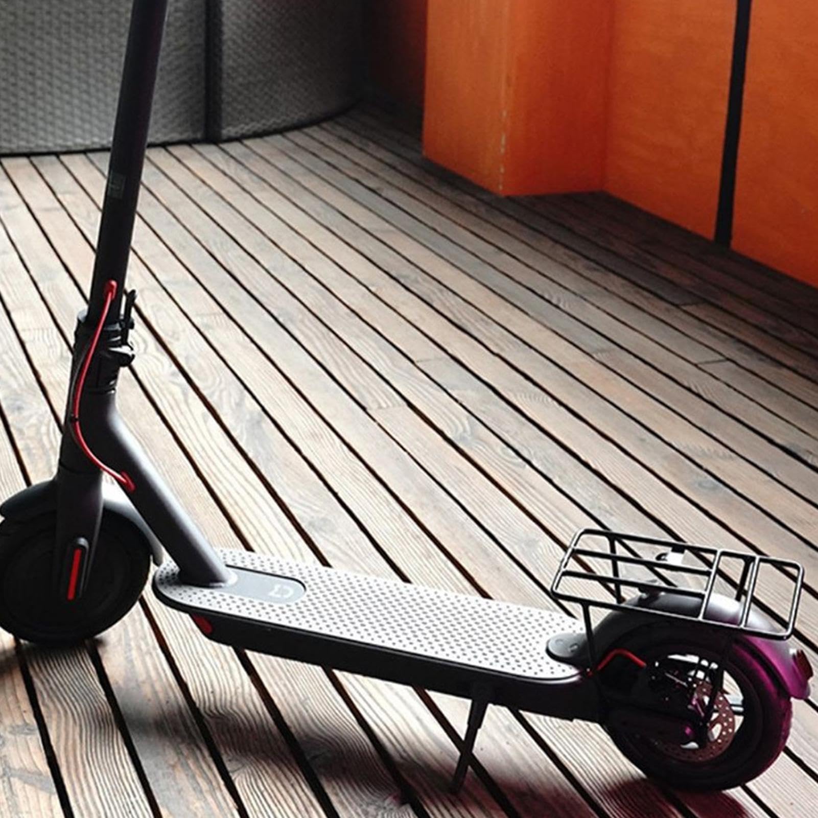 Electric Scooter Rear Cargo Rack - Aluminum Alloy Scooter Accessory for Shopping & Groceries | Durable Scooter Attachment for Commuting, Errands & Urban Transport