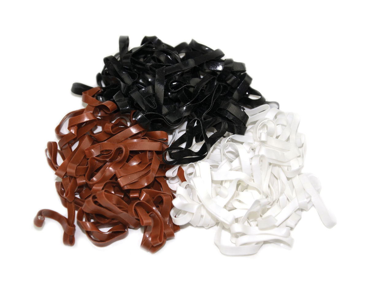 Blue Silicone Braiding Bands for Hair Styling - DIY Hair Accessories for Kids & Adults, Perfect for Ponytails, Braids & Crafts