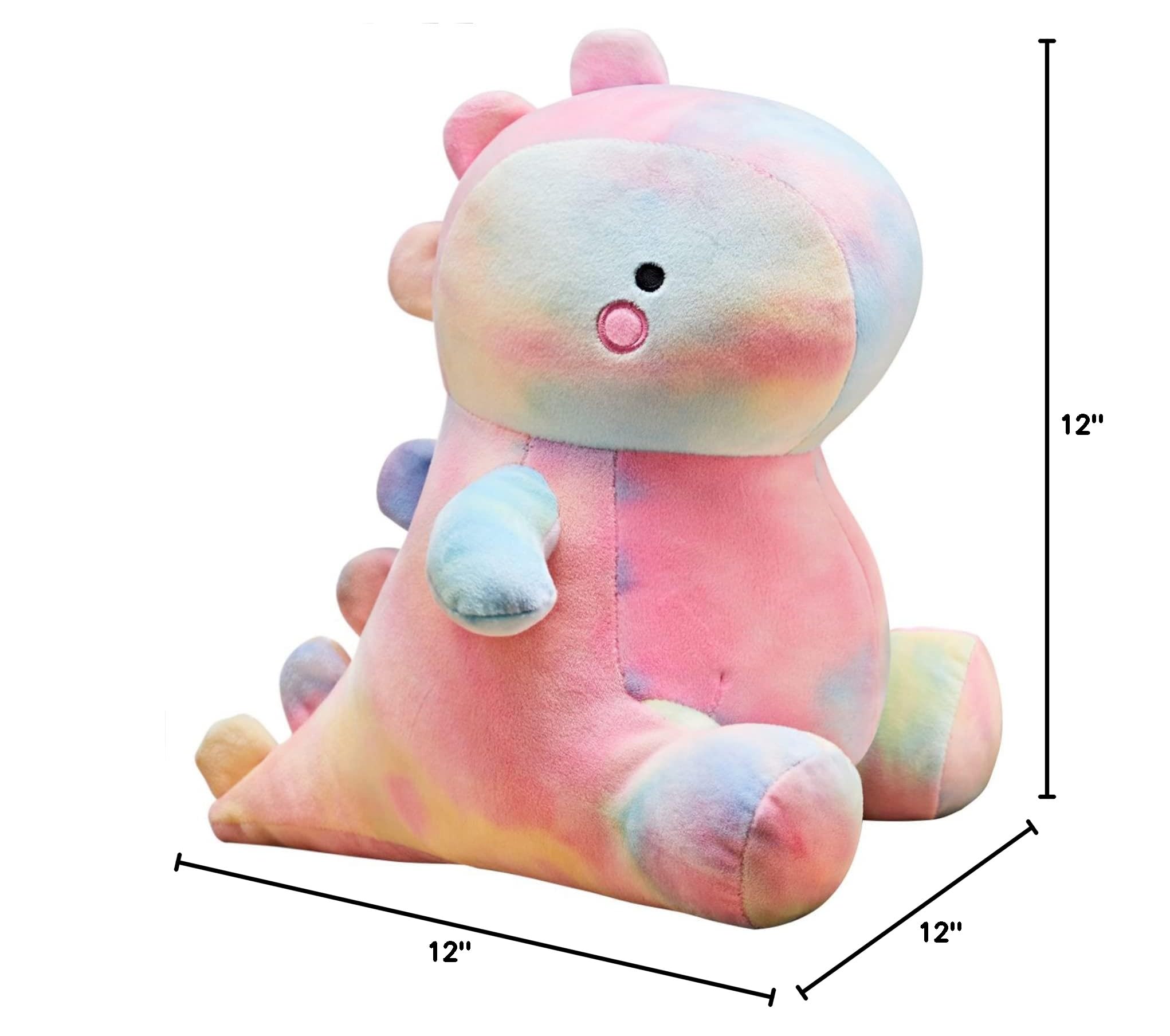 **Soft Dinosaur Plush Toy - 12 Inch Cute Fat Dino Stuffed Animal for Kids, Boys & Girls | Perfect Birthday Gift, Nursery Decor & Cuddly Companion**
