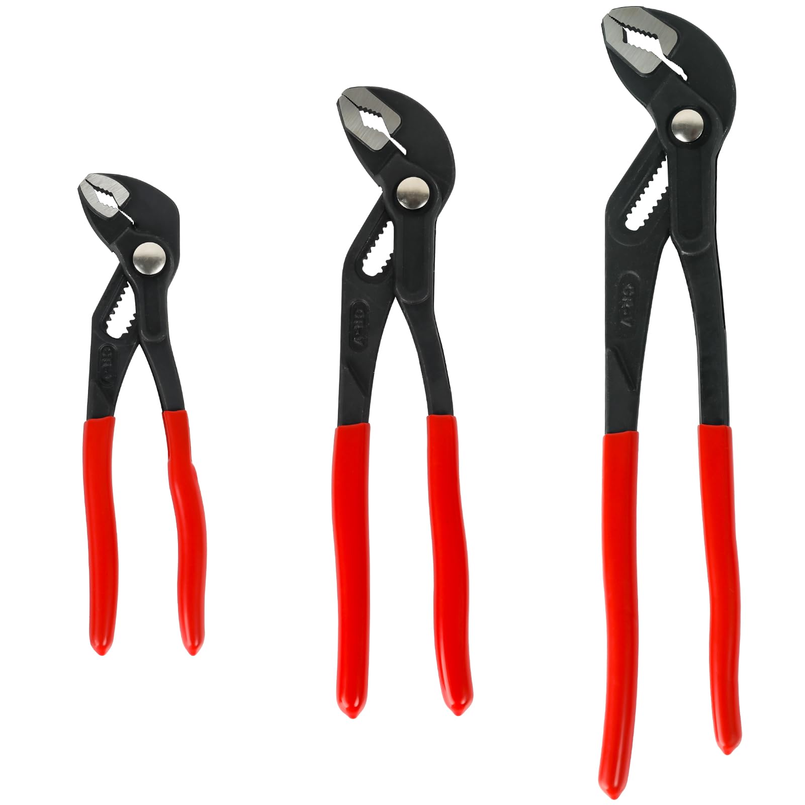**Groove Wrench Pliers Set (7in, 10in, 12in) – Quick Adjust Water Pump Pliers, Durable CR-V Steel Tongue & Groove Joint Pliers for Tight Grips & Plumbing – Perfect for DIY Repairs, Home Maintenance & Automotive Work**