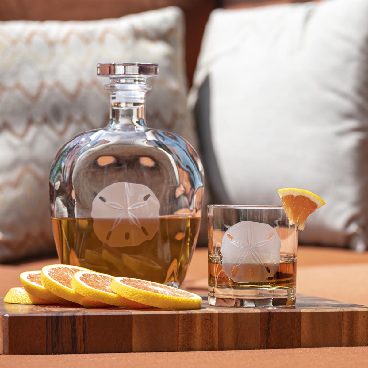Premium Sand Dollar 11oz Whiskey Glasses Set of 12 - Perfect for Bourbon, Scotch, Cocktails & Home Bar Entertaining