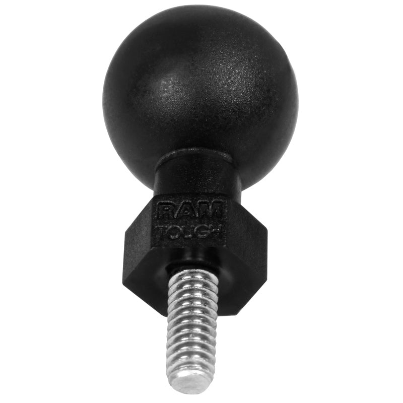 RAM 1 Tough Ball with M6 1 X 6MM Male Threaded Post (RAP B 379U M616) - Heavy Duty Mounting Ball for Marine, Motorcycle & Off-Road Vehicle Accessories