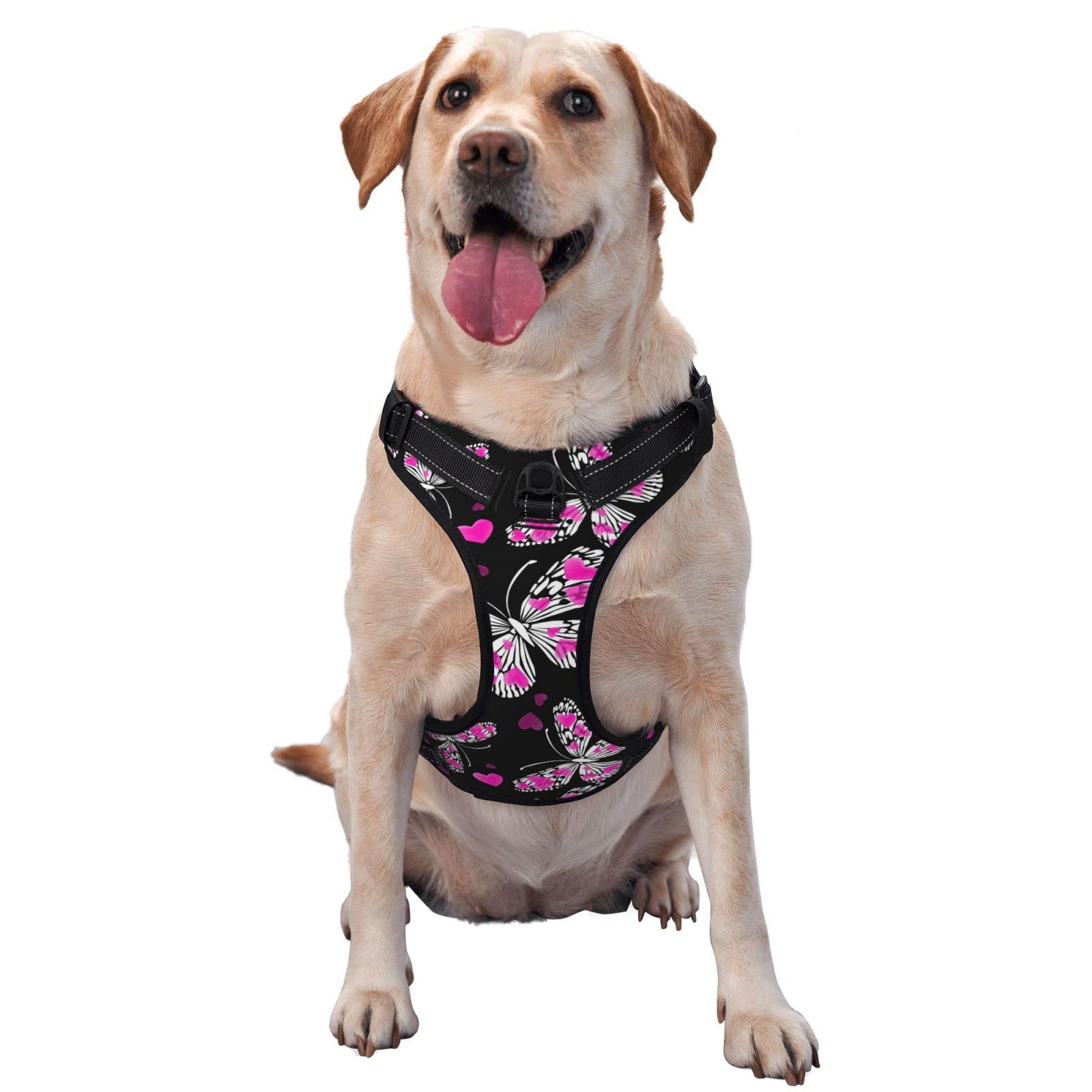 Butterfly Dog Harness - Adjustable Reflective Pet Costume Accessory for Small, Medium & Large Dogs & Cats | Oxford Fabric | Perfect for Halloween, Parties & Dress-Up Events