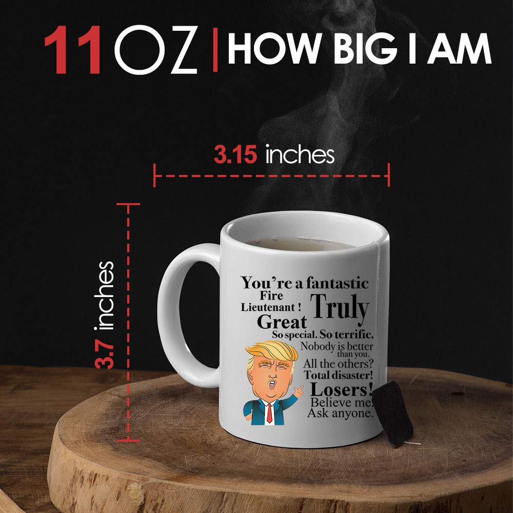 Bubble Hugs Firefighter Coffee Mug - 11 oz Insulated Ceramic Mug for Firefighters & Fire Lieutenants - Perfect for Office, Station, or Home Use