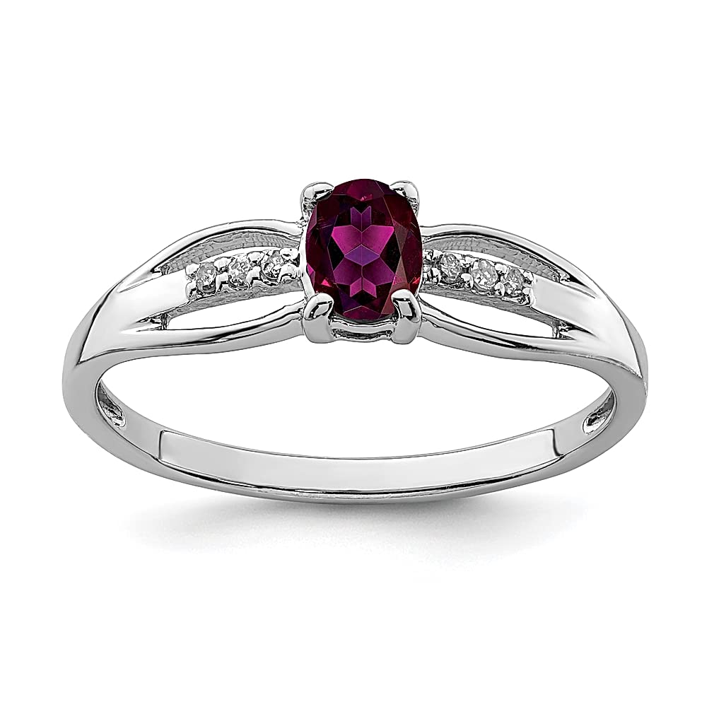 925 Silver Garnet Ring for Women - Elegant Gemstone Jewelry Gift for Her | Wedding, Anniversary