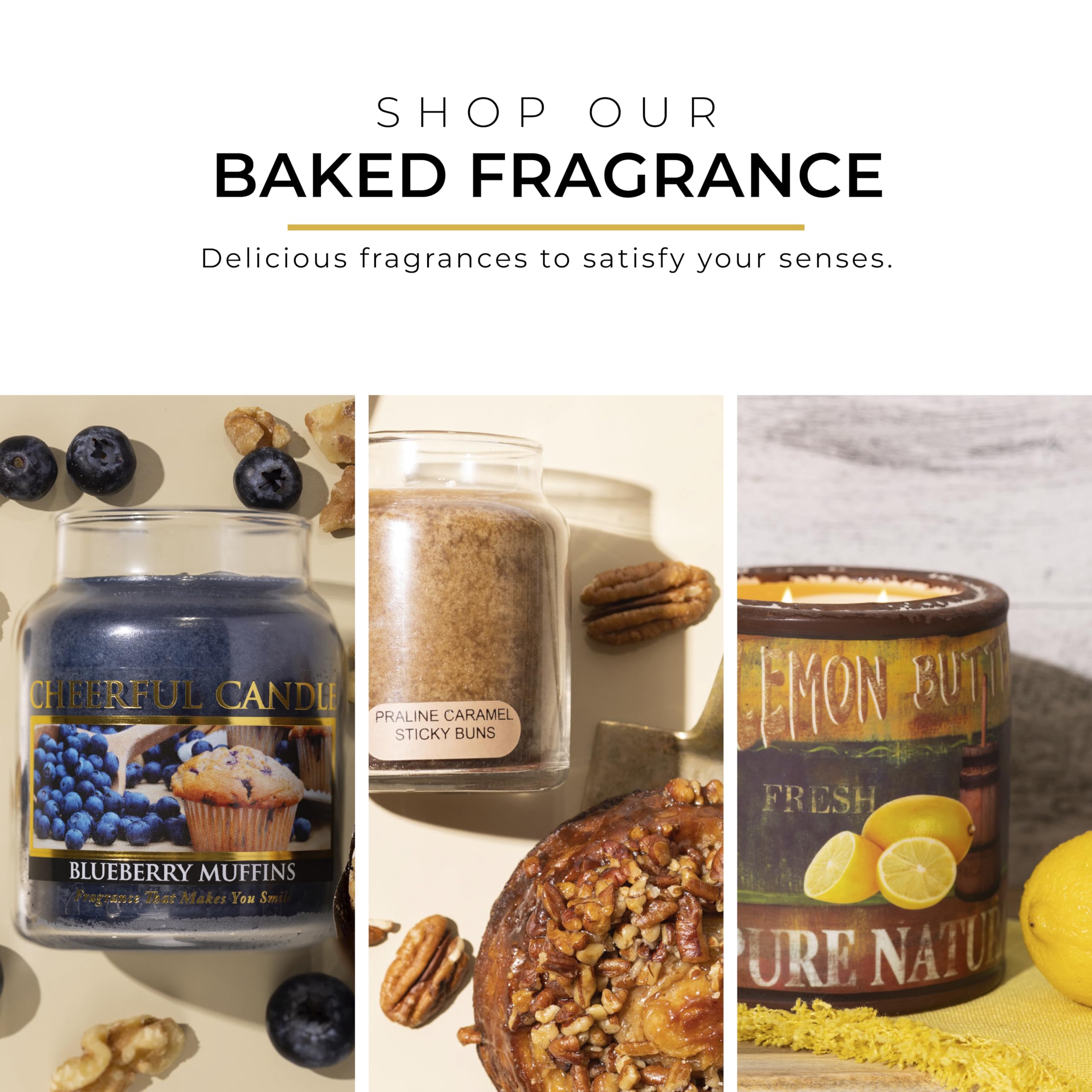 Brownie Batter Scented Candle - 24oz Large Jar with Lid - 135 Hours Long Burn Time - Gift for Women - Home Decor, Relaxation & Aromatherapy - Perfect for Living Room, Bedroom & Bathroom