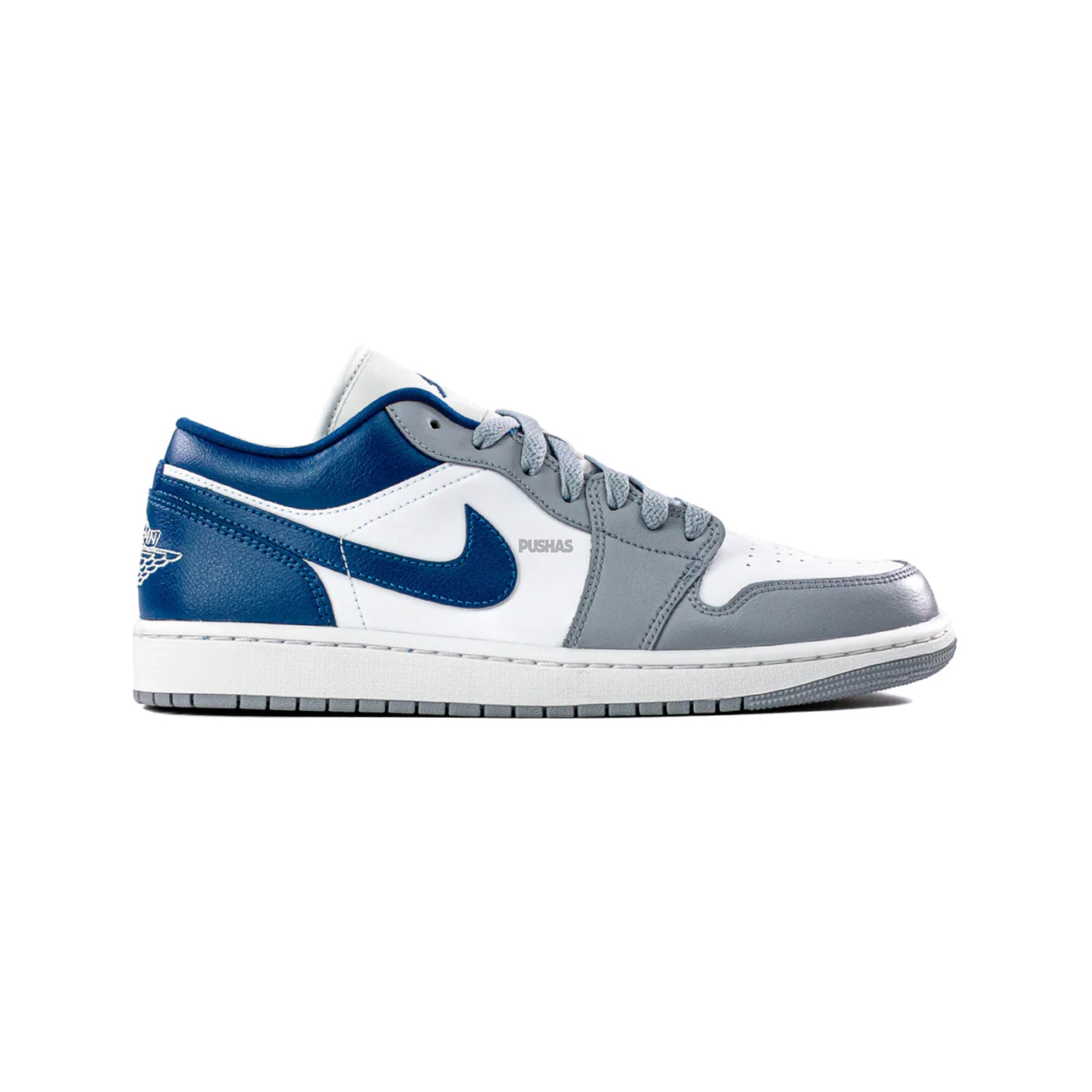 Air Jordan 1 Low 'Stealth French Blue' Women's Sneakers (2022 Release) - Stylish Casual Shoes for Running, Gym & Streetwear Fashion