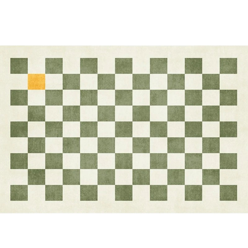 Jazlyn Modern Checked Plush Velvet Area Rug for Living Room - Soft & Stylish Home Decor for Cozy Spaces