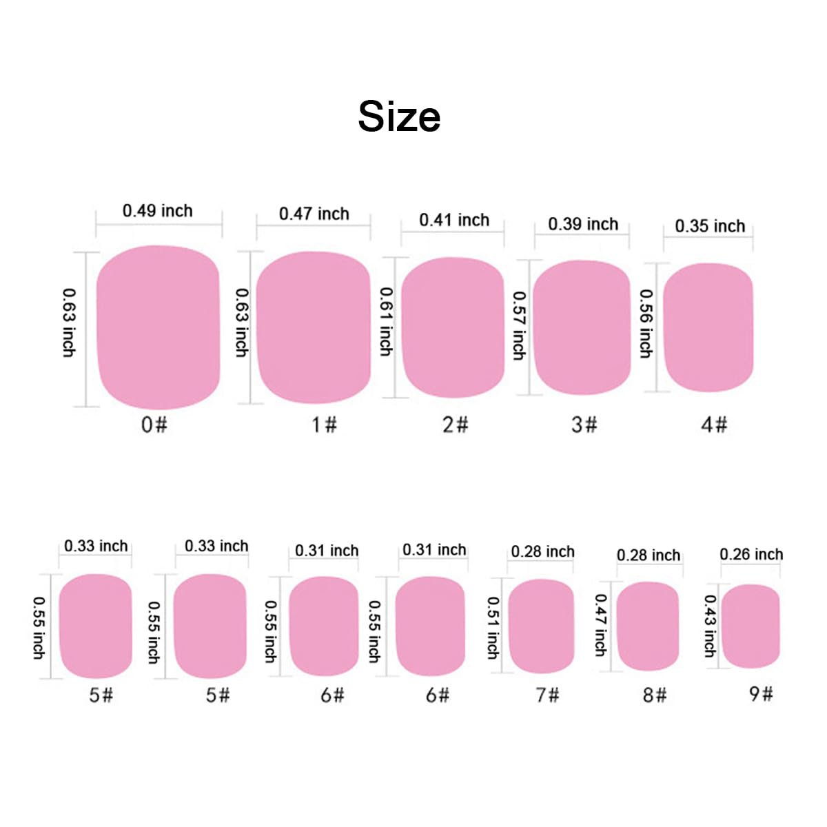 120-Piece Heart Pattern Press-On Fake Nails for Kids - Pre-Glued Short Oval Artificial Nails, Full Cover Acrylic Stick-On Nail Tips Kit for Little Girls - Perfect for Birthday Parties, Playdates & Dress-Up