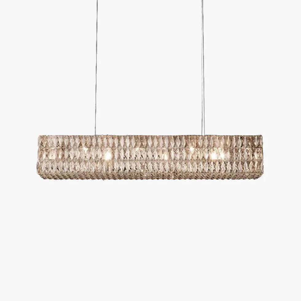 Diamond Cut Luxury Crystal Modern Pendant Light - Elegant Ceiling Fixture for Dining Room, Living Room, Bedroom & Foyer Lighting