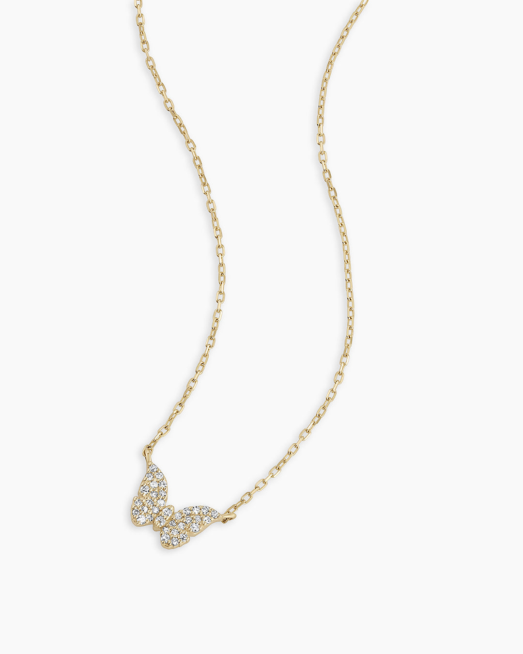 Exquisite Diamond Butterfly Pendant Necklace for Women - Elegant 18K Gold Plated Jewelry Gift for Her - Perfect for Anniversaries, Birthdays & Special Occasions
