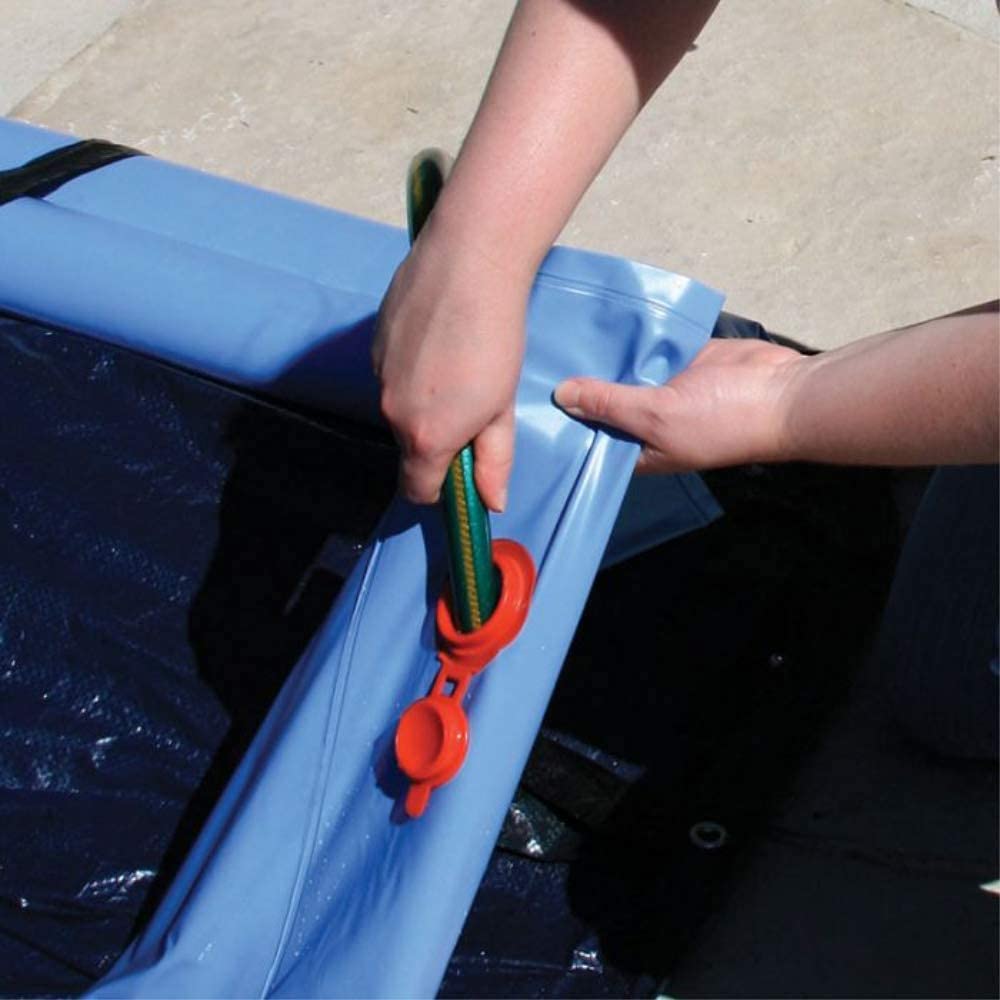 Harris Pool Products Commercial-Grade Water Tubes/Bags for In-Ground Pools - Heavy Duty 24-Gauge UV-Protected Vinyl (8ft Super Duty Double Chamber, 12-Pack, Black) | Perfect for Pool Winterizing, Leak Prevention & Groundwater Protection