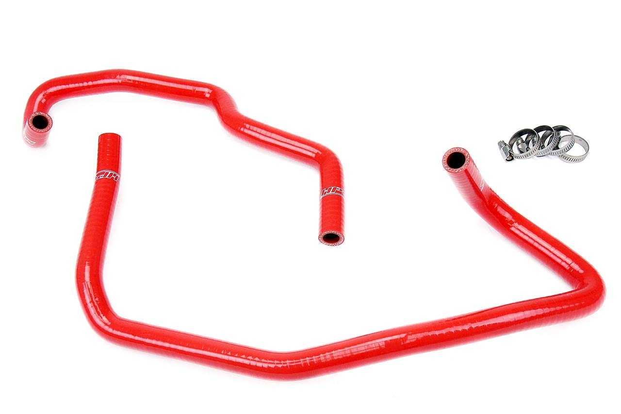 HPS 57-1468-RED Silicone Heater Hose Kit - High Temperature Coolant Hose for Automotive & Industrial Applications - Perfect for Engine Cooling Systems, Radiators & Heavy-Duty Machinery