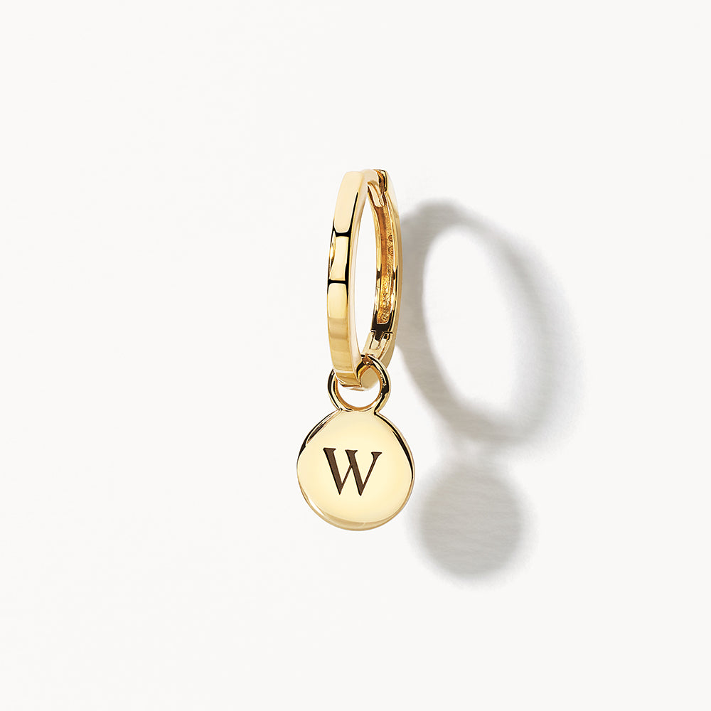 10k Gold Engravable Circle Charm - Personalized Jewelry for Birthdays, Anniversaries & Special Occasions