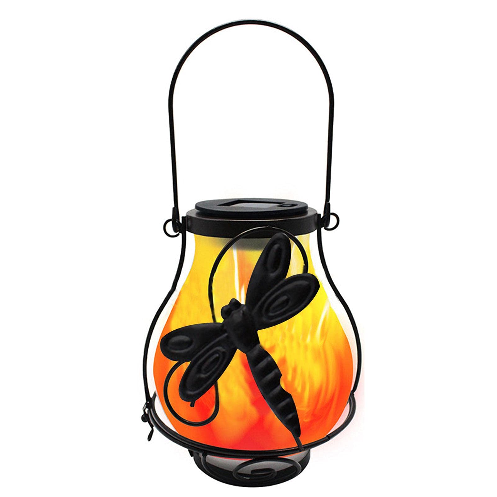 Solar Hanging Lights for Garden - Waterproof LED Flame Lights for Patio, Yard & Pathway