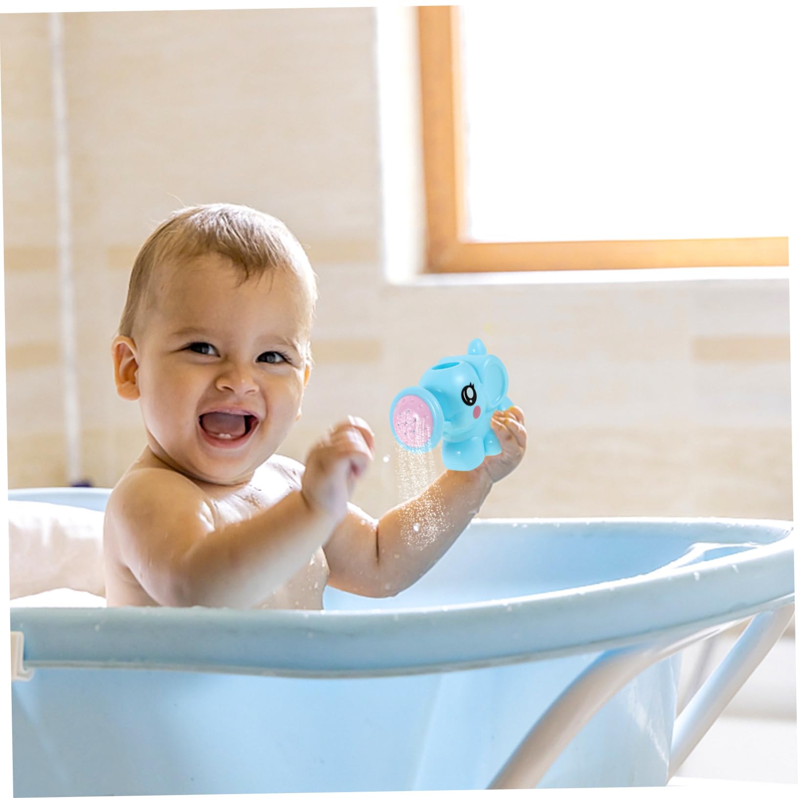 COOLHIYA 2-Pack Bathroom Toys for Kids - Watering Can & Sprinkler Shower Bathtub Toys, BPA-Free PP Plastic - Fun Bath Time Accessories for Toddlers & Preschoolers | Perfect for Indoor Water Play & Sensory Development