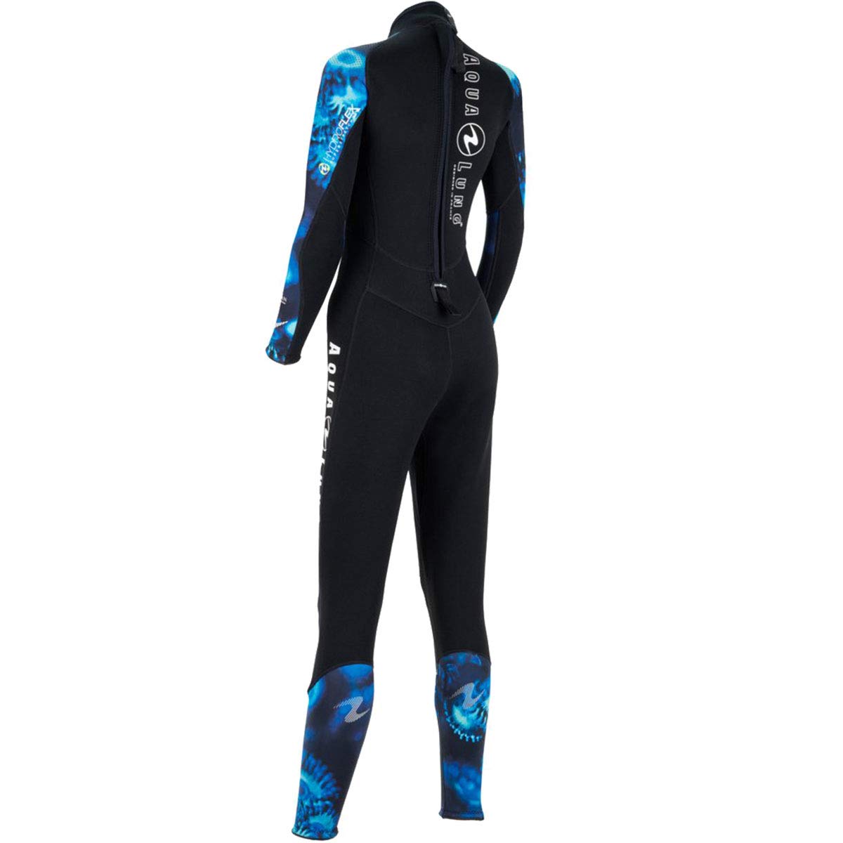 Aqualung HydroFlex 3mm Women's Wetsuit - Camouflage Blue, X-Large - Perfect for Scuba Diving, Snorkeling & Water Sports
