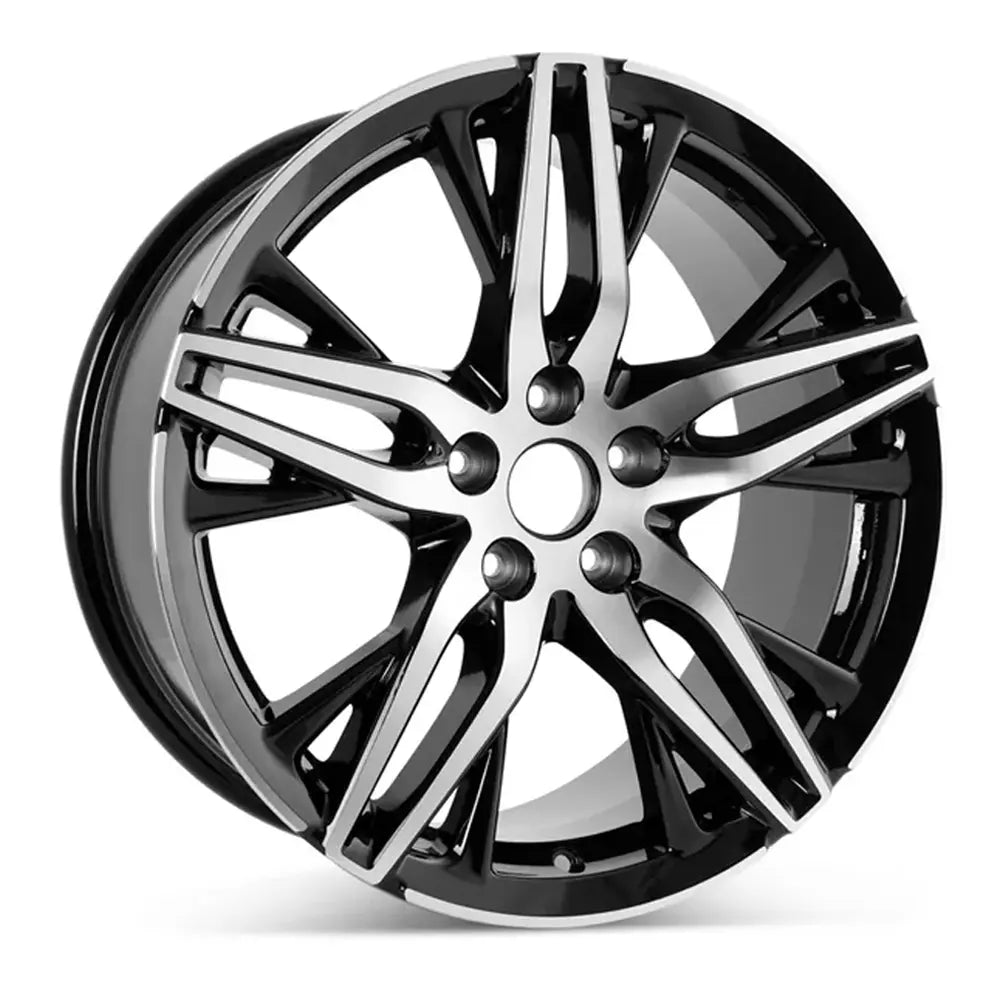 19 Inch Honda Accord Wheel Replacement - Machined Black Replica Rim 96982 42800TVAAG0 - Perfect for Car Upgrades & Customization