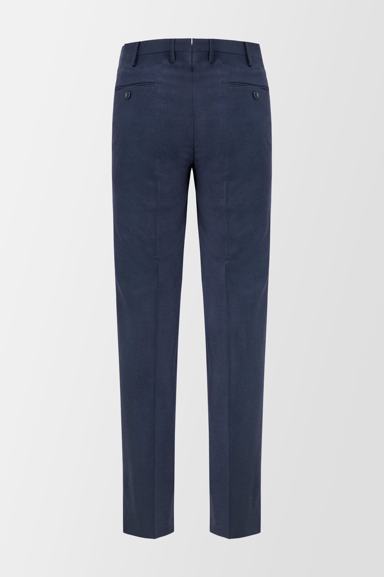 Incotex Navy Pattern Trousers for Men - Premium Cotton Dress Pants for Business & Casual Wear | Office, Travel & Special Occasions