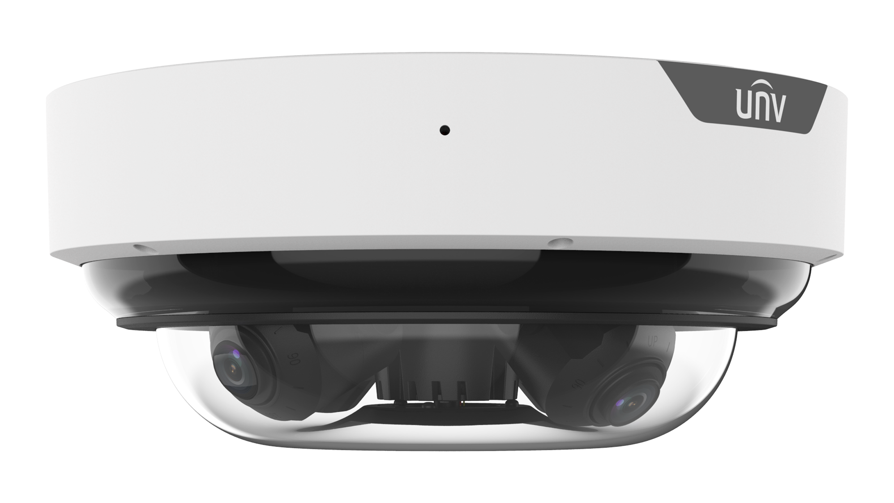 Uniview IPC8645EA ADZKM I1 5MP Super Starlight IR 4-Directional Panoramic Dome Security Camera for Indoor/Outdoor Surveillance - Ideal for Home, Office & Business Security Monitoring