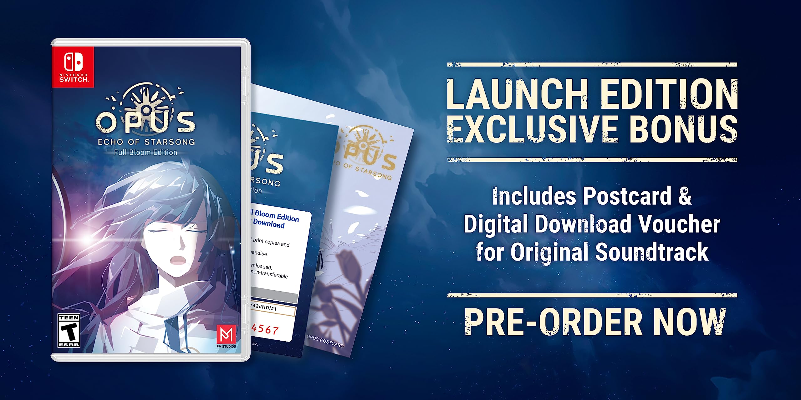 OPUS: Echo of Starsong Full Bloom Edition – Launch Edition for Nintendo Switch | Sci-Fi Adventure Game with Emotional Storyline | Perfect for Home Gaming & Travel Entertainment