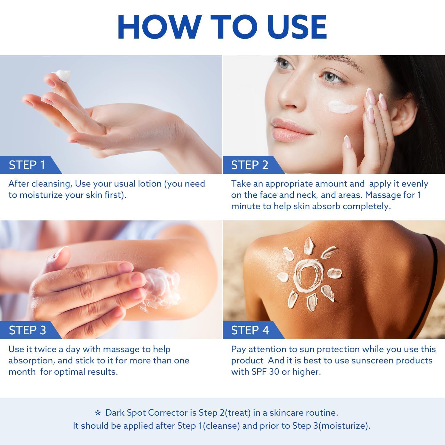 Dark Spot Remover Cream for Face & Body - Sun Spot & Age Spot Corrector Treatment (1.7 oz) | Brightening Skincare for Hyperpigmentation, Acne Scars & Uneven Skin Tone | Perfect for Daily Skincare Routine & Post-Sun Care