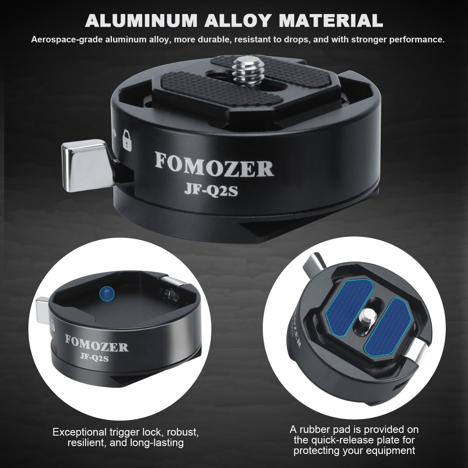 FOMOZER Camera Quick Release Plate with 1/4