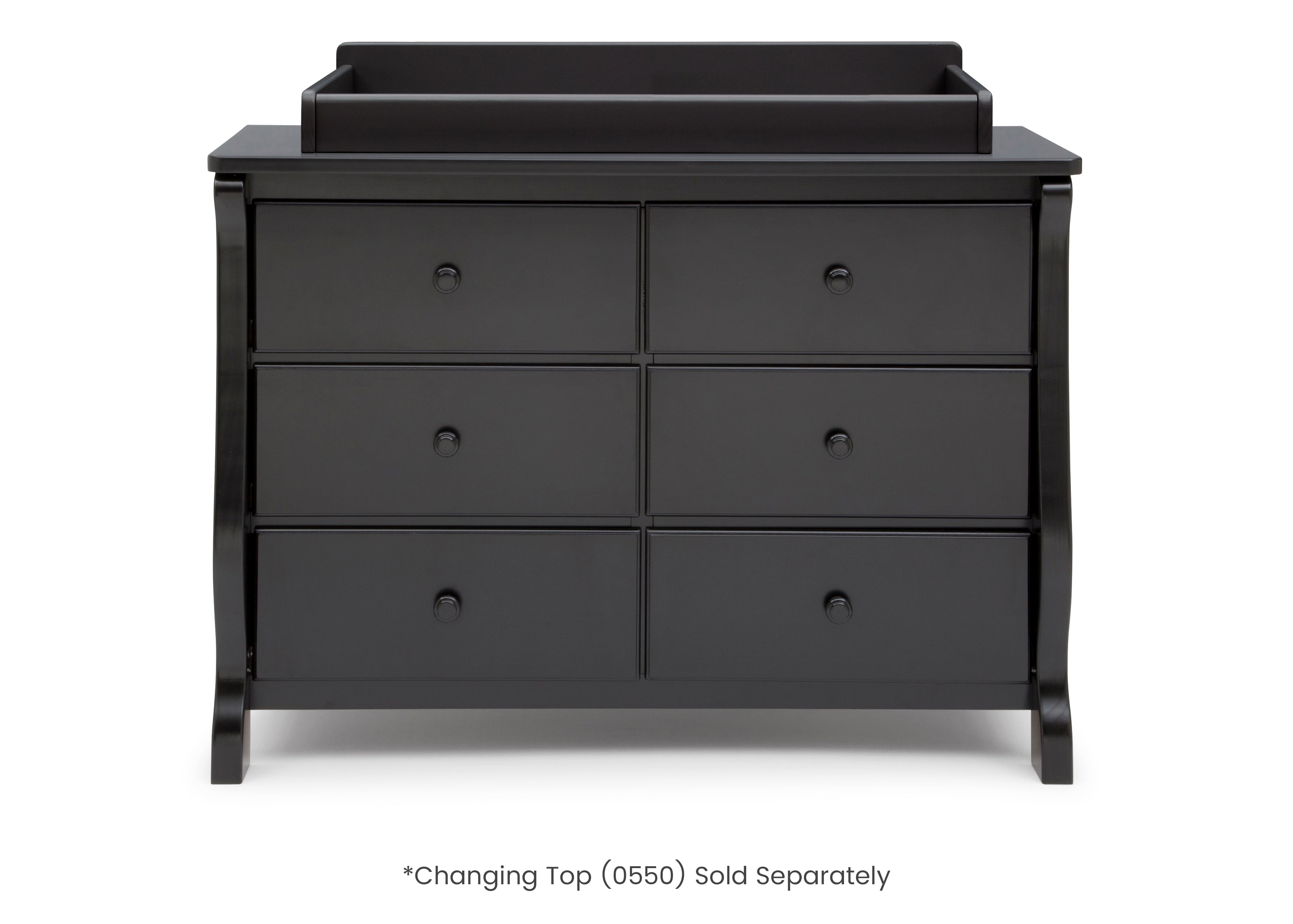 Elegant Canton Eclipse Dresser - Modern Wooden Bedroom Dresser with 6 Drawers, Vintage Style Storage for Bedroom, Living Room, and Office Organization