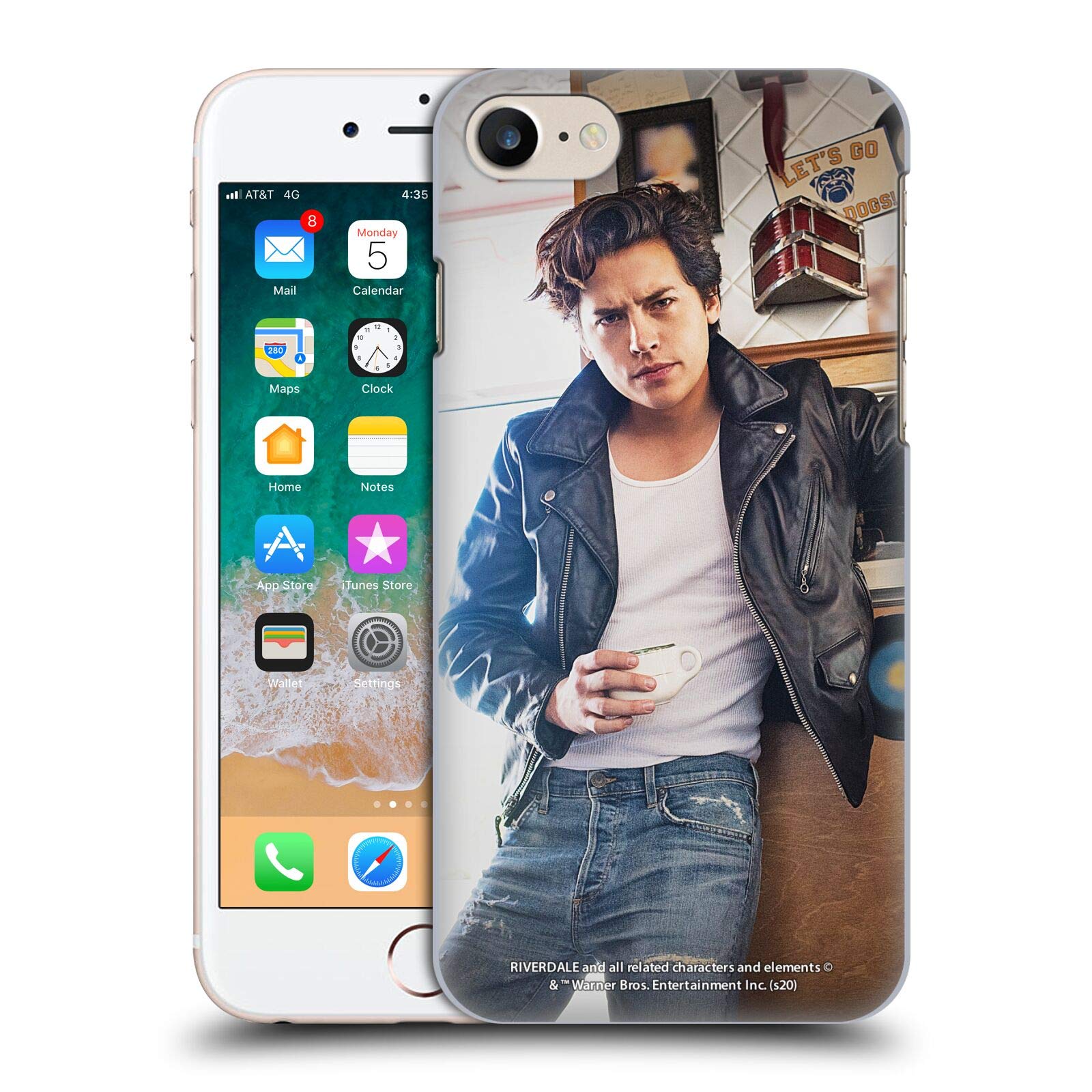 Head Case Designs Riverdale Jughead Jones iPhone 7/8/SE Case - Officially Licensed Hard Back Protective Cover with 2 Posters - Perfect for Fans, Gifts, and Show Collectors