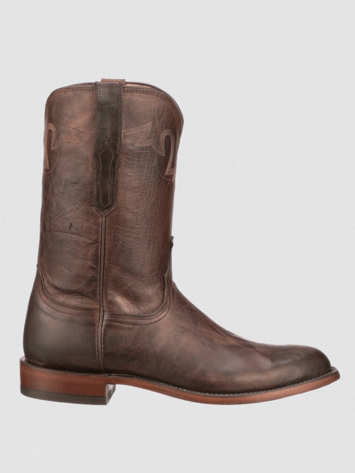 Lucchese CL6510.C2 Men's Sunset Roper Boots in Chocolate Brown - Perfect for Western Riding, Country Music Festivals & Casual Wear