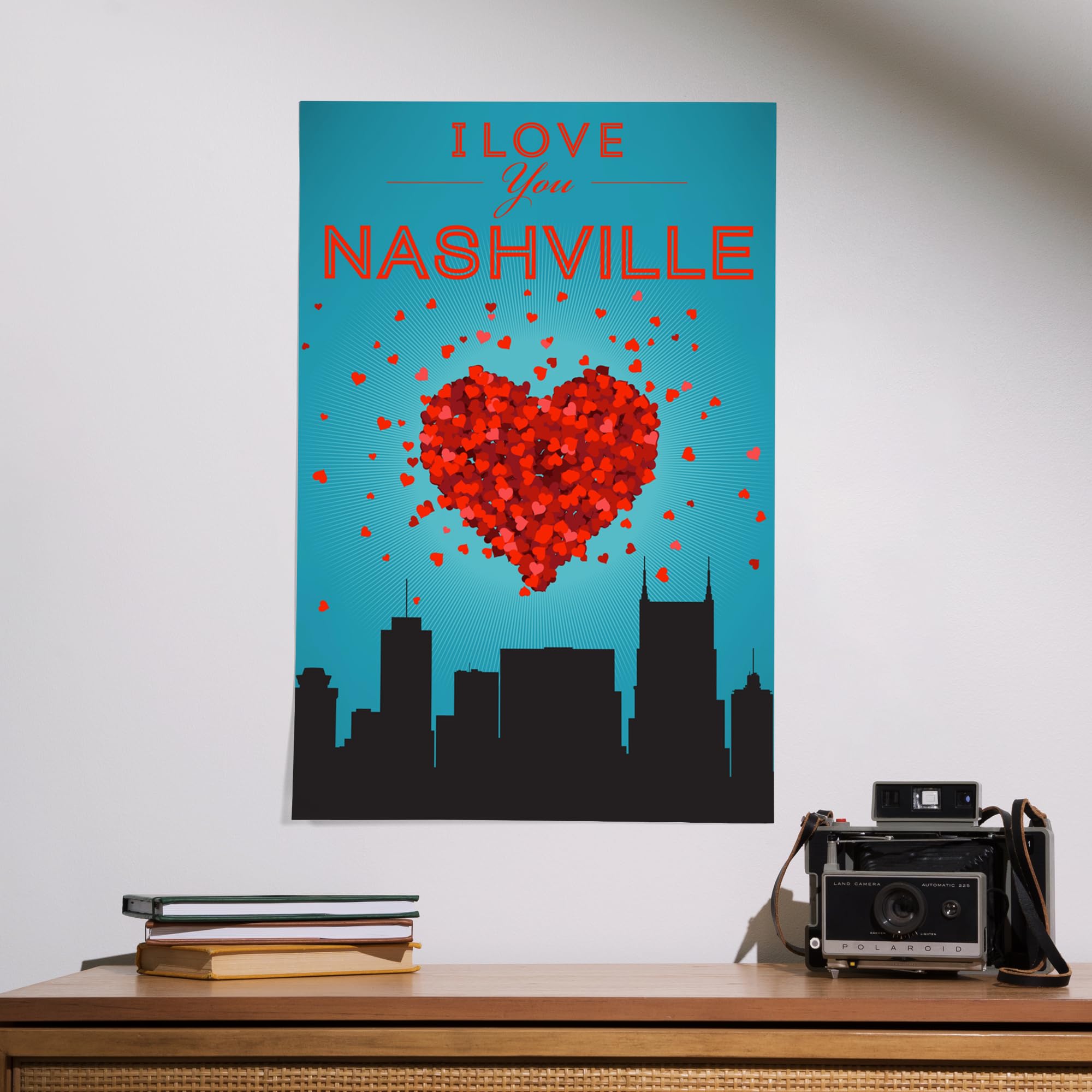 Lantern Press 16x24 Inch Giclee Print - I Love You Nashville Tennessee Wall Art - Perfect for Home Decor, Office & Gift Giving