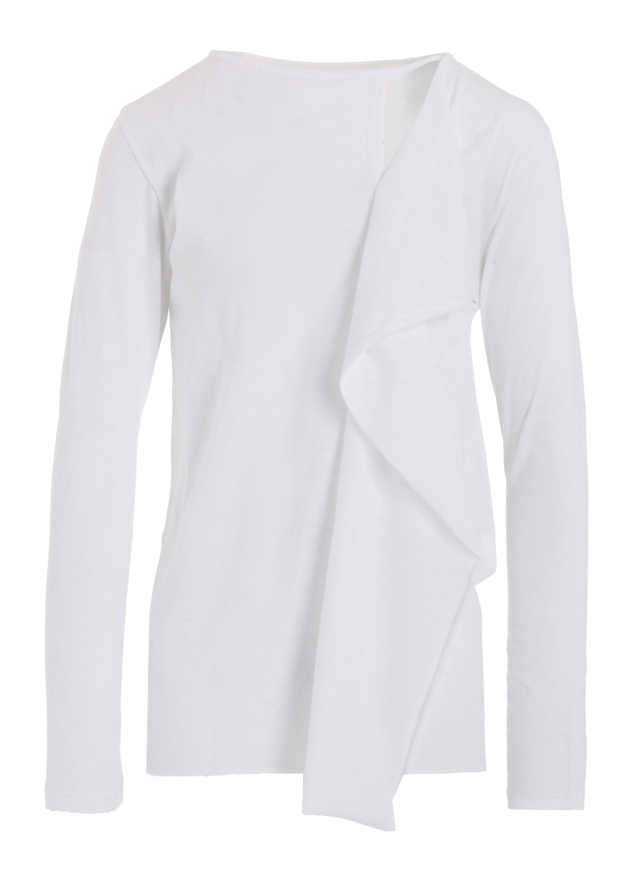 Stylish Drape Design Long Sleeve T-Shirt for Women - Comfortable Casual & Layering Essential - Perfect for Office, Date Night & Everyday Wear